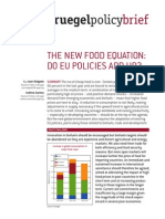 The New Food Equation: Do Eu Policies Add Up?: Bruegelpolicy