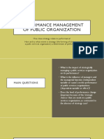 Performance Management of Public Organization