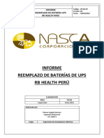 Reemplazo de baterías UPS RB Health Perú