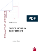 Choice in The Uk Audit Market: Nicolas Véron