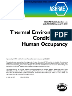 Thermal Environmental Conditions For Human Occupancy: ANSI/ASHRAE Addendum A To ANSI/ASHRAE Standard 55-2020