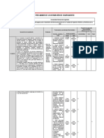 9. Matriz de desviación de cumplimiento