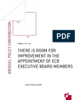 There Is Room For Improvement in The Appointment of Ecb Executive Board Members