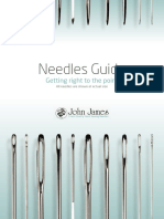 Hand Sewing Needle Size Guide Type Length