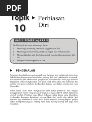 Perhiasan Diri Pendidikan Seni Pdf