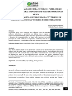 Interseccionalidade e Espaço Urbano: Fazer-Cidade Das Trabalhadoras Ambulantes e Sexuais Nas Práticas de Rua