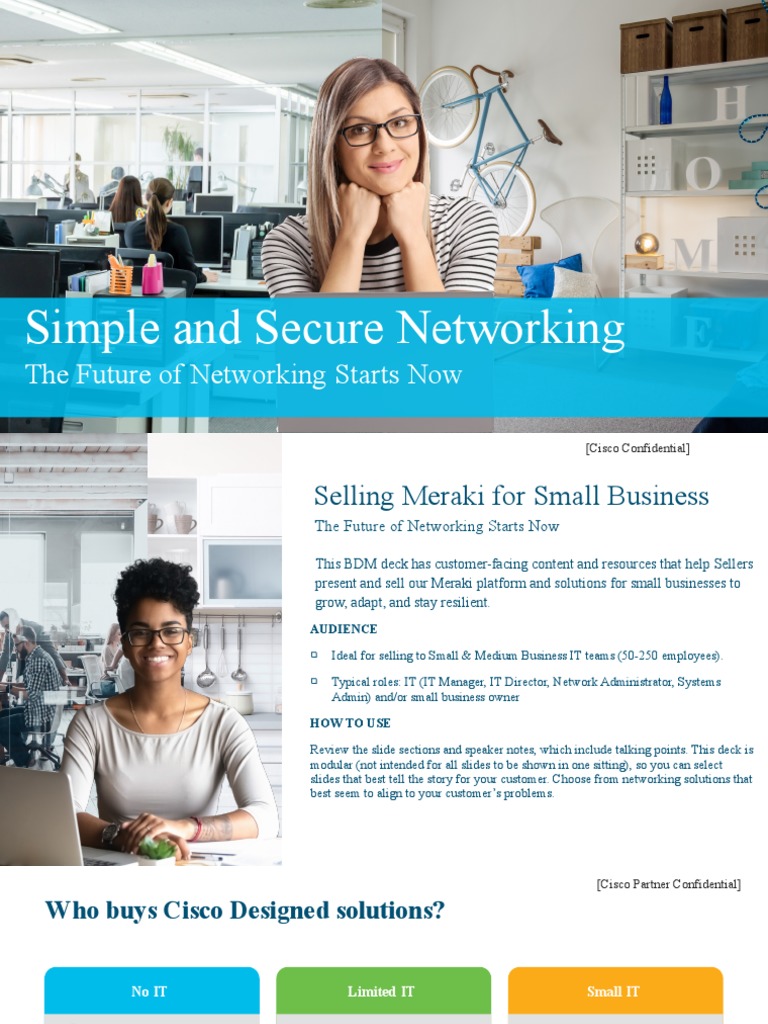 Cisco Meraki Networking VDC Presentation FINAL1 PDF Computer