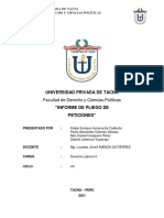 Informe de observaciones al pliego de peticiones del sindicato de transporte