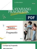 Kakayahang Pragmatiks