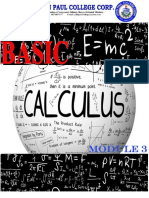 Module 3 Basic Calculus PDF