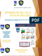 INFORMACIÓN PARA 2,4 y 6 SEMESTRE DEL CICLO ESCOLAR 2022-2022
