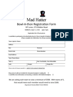 Mad Hatter: Bowl-A-thon Registration Form
