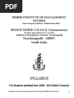 Heber Institute of Management Studies: Syllabus