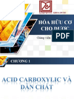 Chương 1 - Acid Carboxylic Và Dẫn Chất