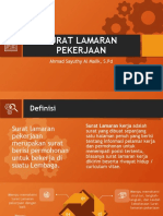 Teks Surat Lamaran Pekerjaan