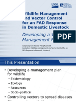 Wildlife Management and Vector Control For An FAD Response in Domestic Livestock