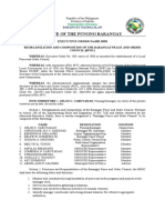 Office of The Punong Barangay: EXECUTIVE ORDER No.002-2020