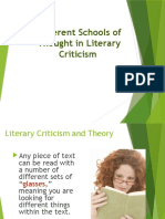 Schools of Criticism