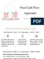 Free Cash Flow Approach: Presented By: Maika Jens A. Dalit
