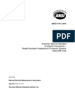 American National Standard For Electric Connectors - Sealed Insulated Underground Connector Systems Rated 600 Volts