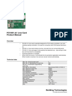 FCI1801-A1 Line Card Product Manual: Fire Safety and Security Products