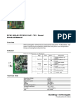 FCM1811-A1/FCM1811-B1 CPU Board Product Manual: Fire Safety and Security Products