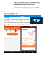 Cara Mengubah Kuota Chat Jadi Internet Semua Operavbb