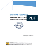 Laporan Training Awareness ISO 17025-2017