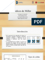 Tecnología de Los Materiales Índices de Miller