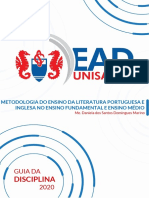 Apostila de Metodologia Do Ensino Da LITERATURA Portuguesa e Inglesa No E.F. e E.M.