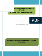 Pharmaceutical Organic Chemistry-I (BP202T) B. PHARM. FIRST YEAR (Second Sem.)