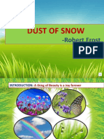 Poem Dust of Snow