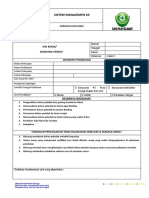 Working Permit Form (Underwater)