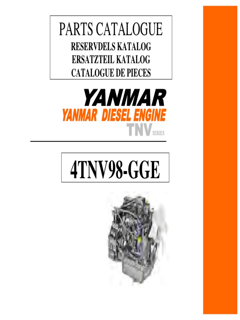 Yanmar 4TNV98 Parts Catalog | PDF | Valve | Screw