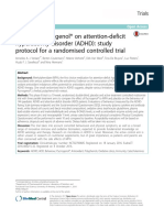 Effect of Pycnogenol® On Attention-Deficit Hyperactivity Disorder (ADHD) : Study Protocol For A Randomised Controlled Trial