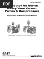 Lubricated 65 Series Rotary Vane Vacuum Pumps & Compressors: Operation & Maintenance Manual