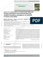 Effects of A Combination of Antimicrobial Silver Low Density Polyethylene Nanocomposite Films and Modified Atmosphere Packaging On The Shelf Life of Chicken Breast Fillets