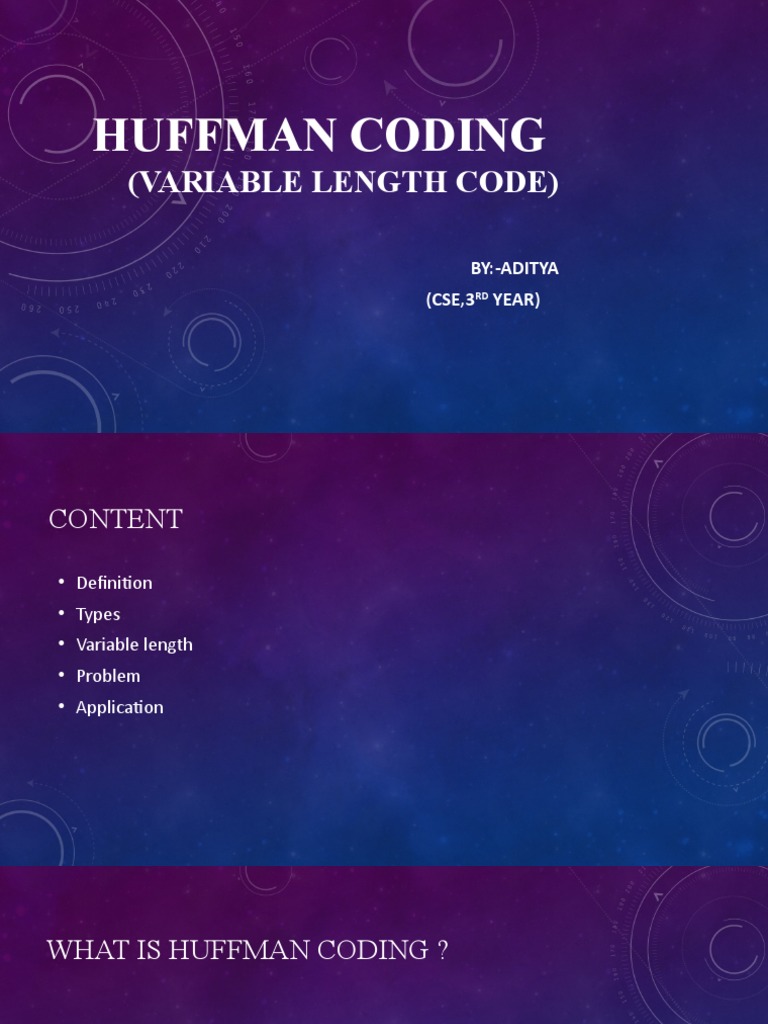 Huffman Code (Variable Length) | PDF | Algorithms And Data Structures ...