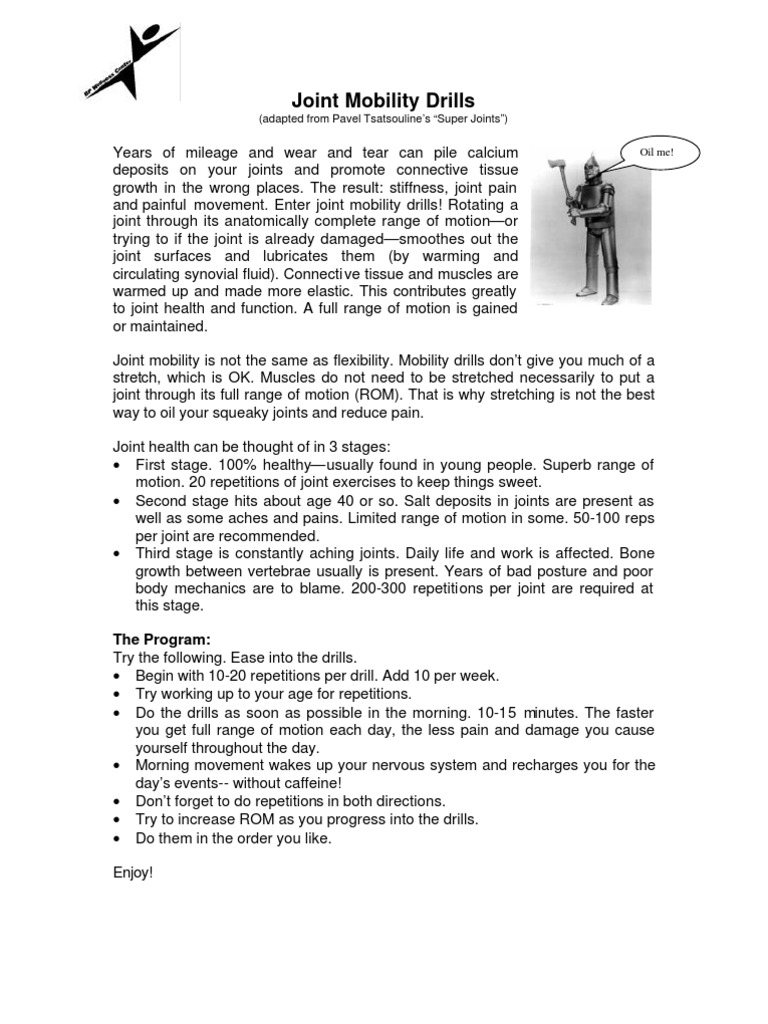 Joint Mobility PDF Anatomical Terms Of Motion Joint