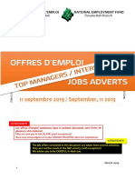 Offres D'emploi Internationales 11 Septembre 2019