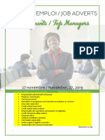 Offres D'emploi Top Managers 27 Novembre 2019