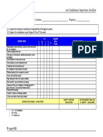 Air Conditioning Maintenance Checklist