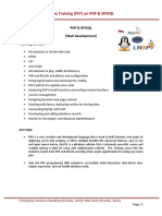 Professional Software Training (PST) On PHP & MYSQL