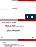 Resource Based View Framework: Introduction To Strategic Management Week 3