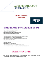 Pharmacoepidemiology: 5 Pharm D