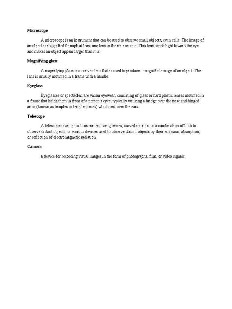 5 Different Instruments | PDF | Science & Mathematics