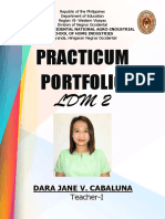 Practicum Portfolio: Dara Jane V. Cabaluna