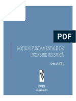 Notiuni Fundamentale de Inginerie Seismica