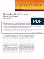 Optimizing Africa's Security Force Structures