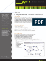 Datasheet SimSci PROIIComprehensiveProcessSimulation 09-10